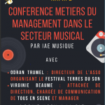 Conférence métiers du management dans le secteur musical