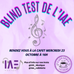 BLIND TEST Cafet 23 Octobre 2024 à 16h00 !